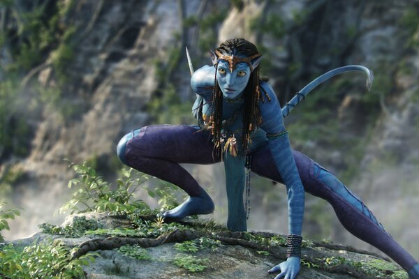 Avatar. Neytiri chica en la guerra