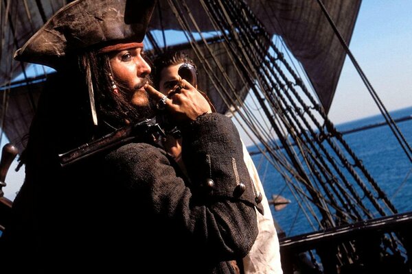 Jack Sparrow sulla perla nera