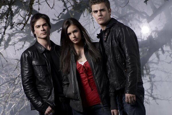The main characters from the series the vampire diaries