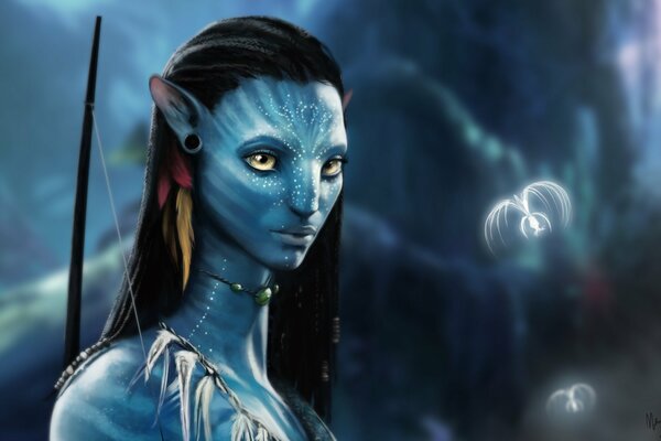 Neytiri en la película avatar