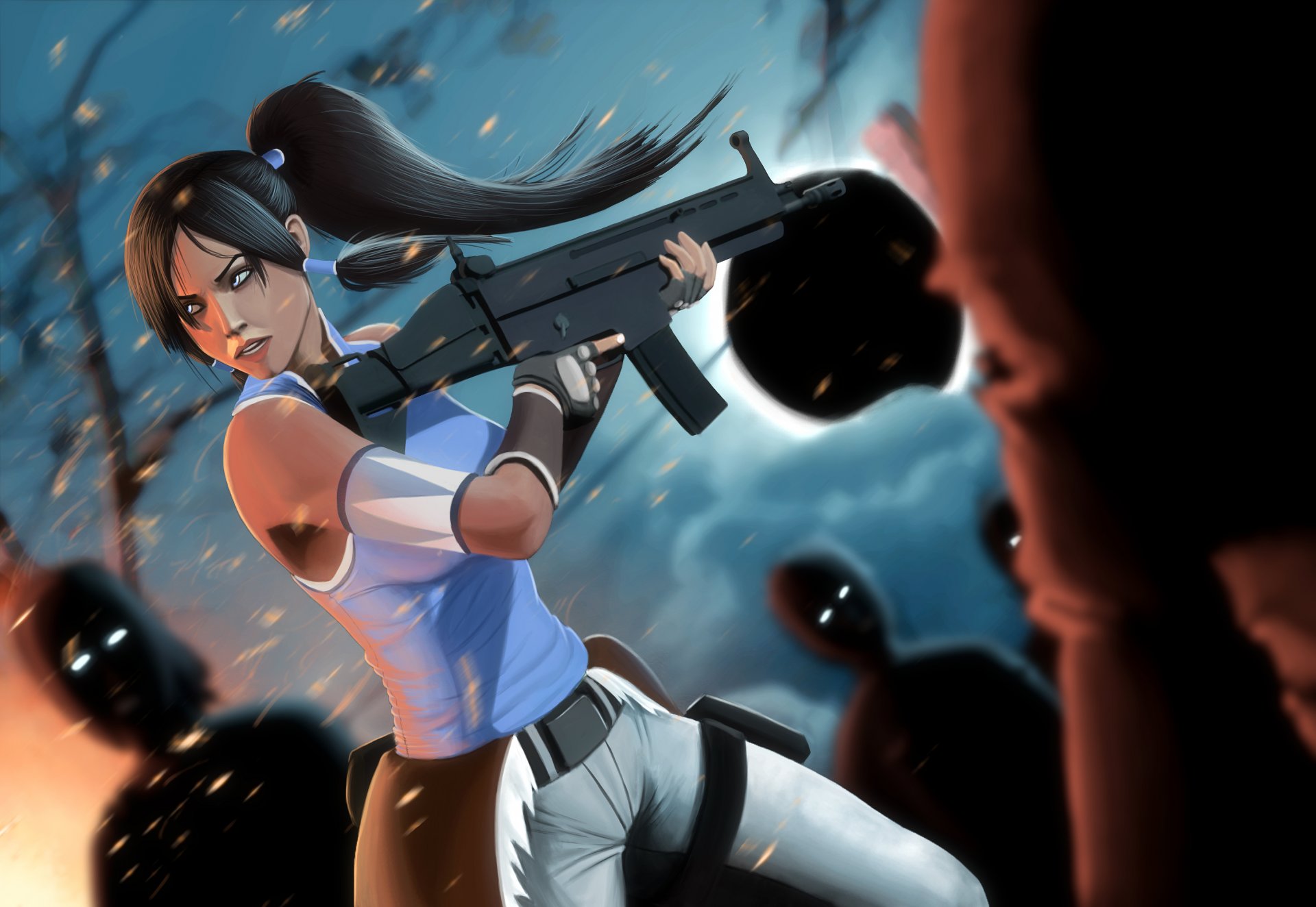 arte avatar ultimo dominatore dell aria korra armi zombi ragazza