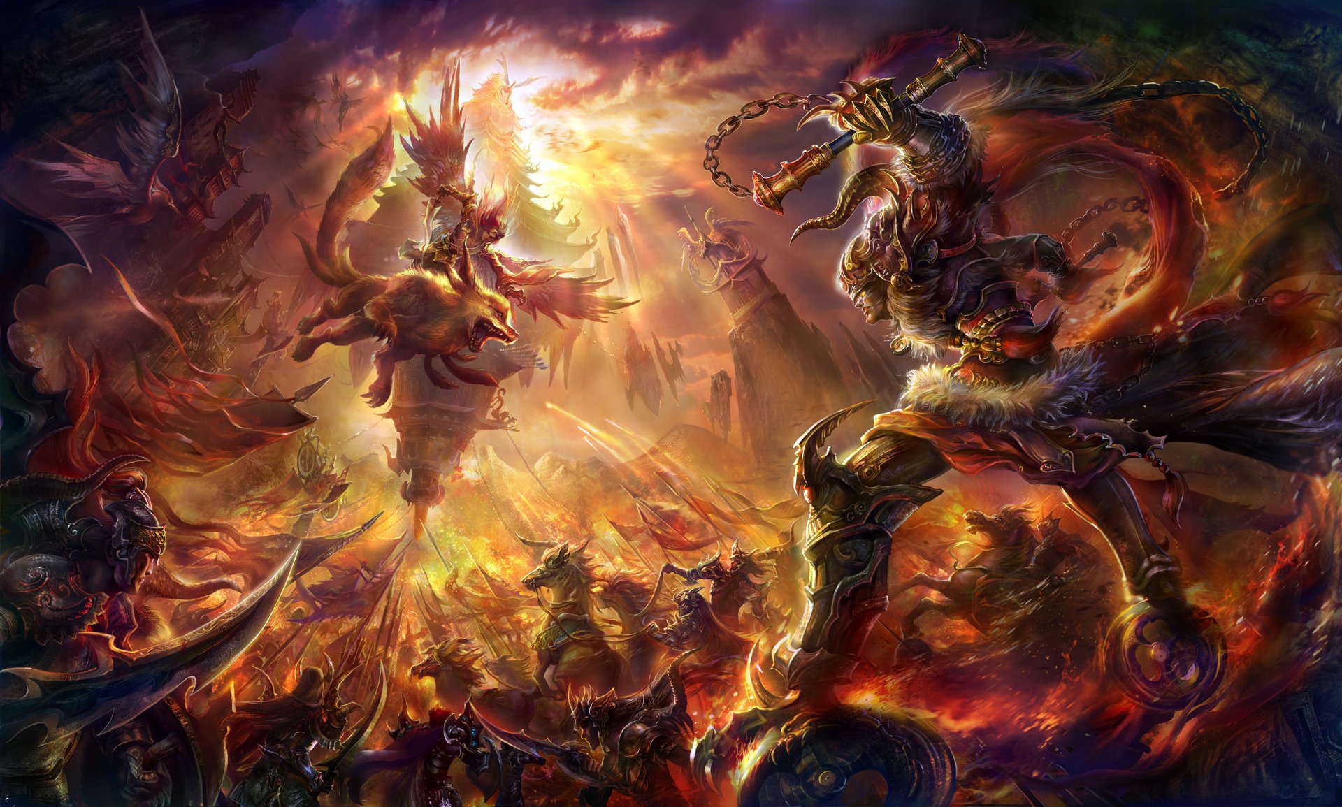 art rong rong rongrong wang battle the army being weapon sun ray