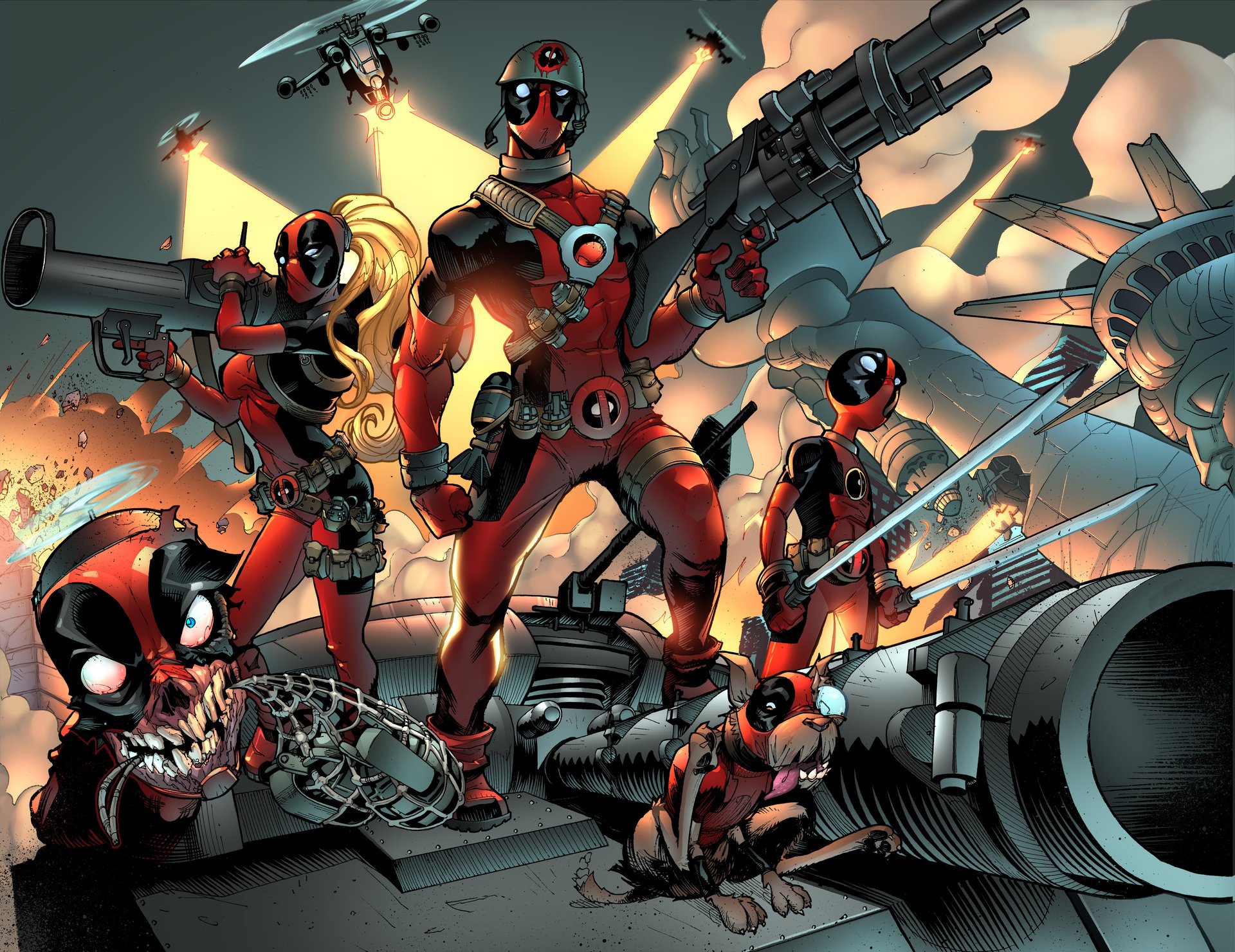 cómics arte deadpool wade wilson