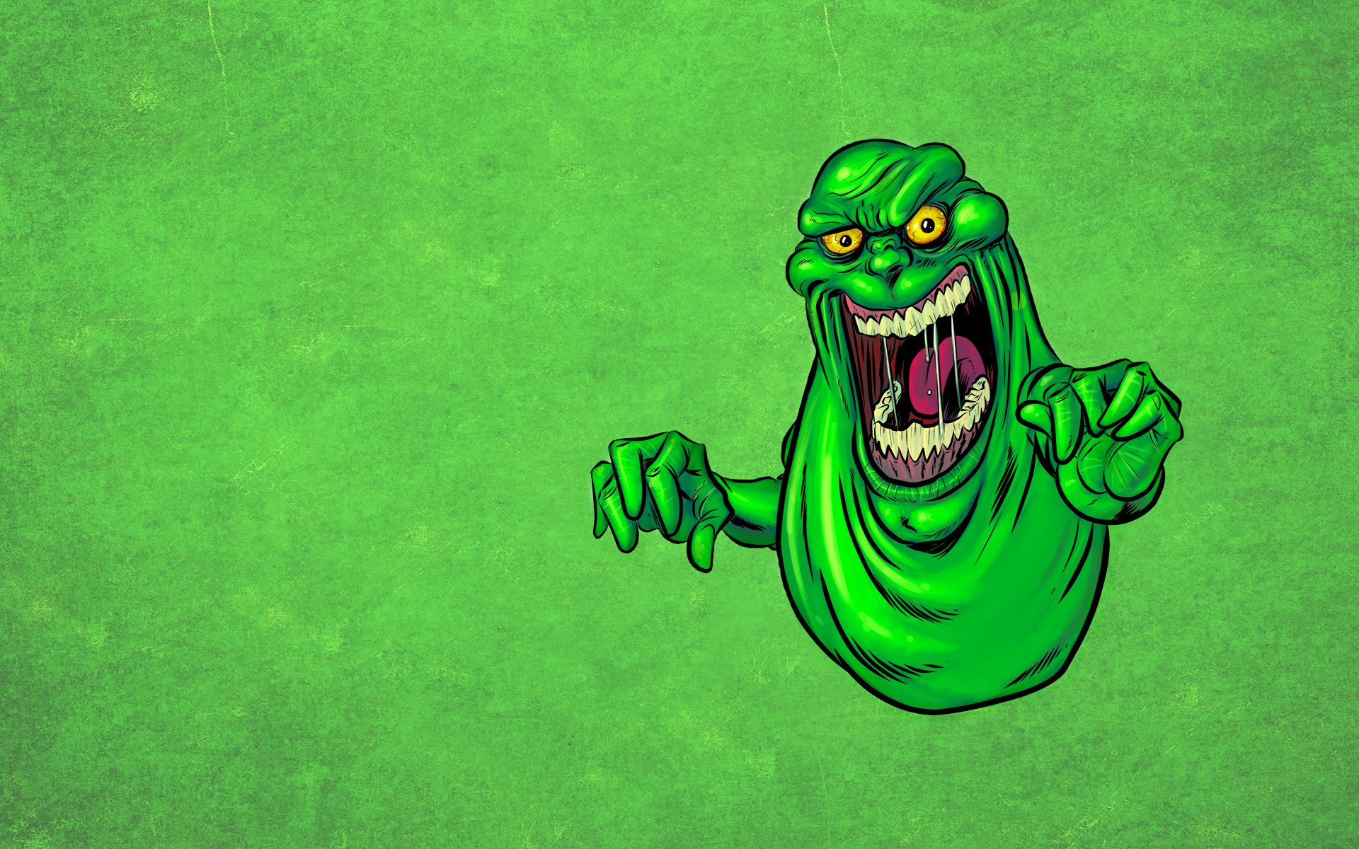 monstre monstre vert langue bave visqueux ghostbusters fantôme slimer