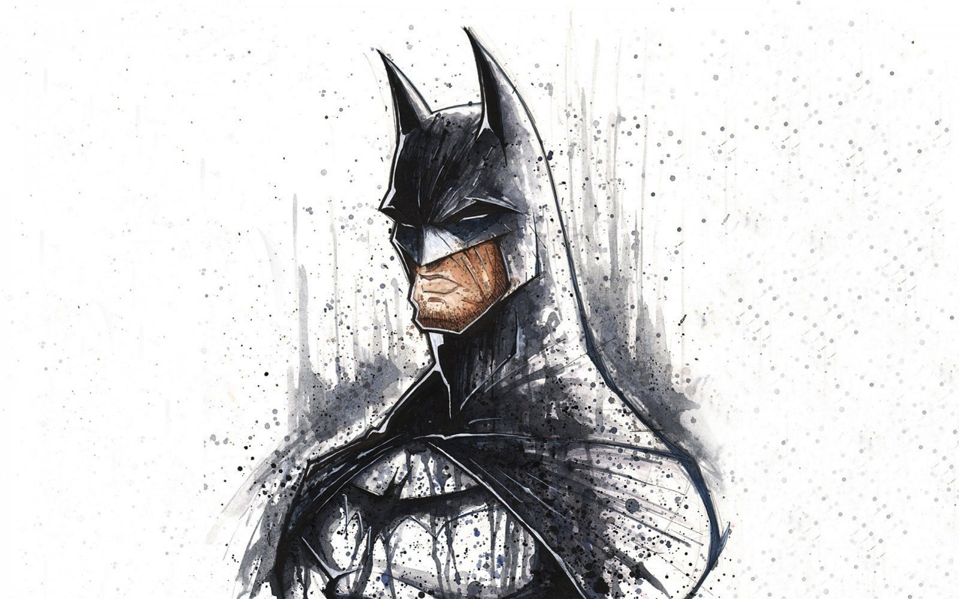 batman minimalista dc comics superhéroes arte trabajo fondo blanco