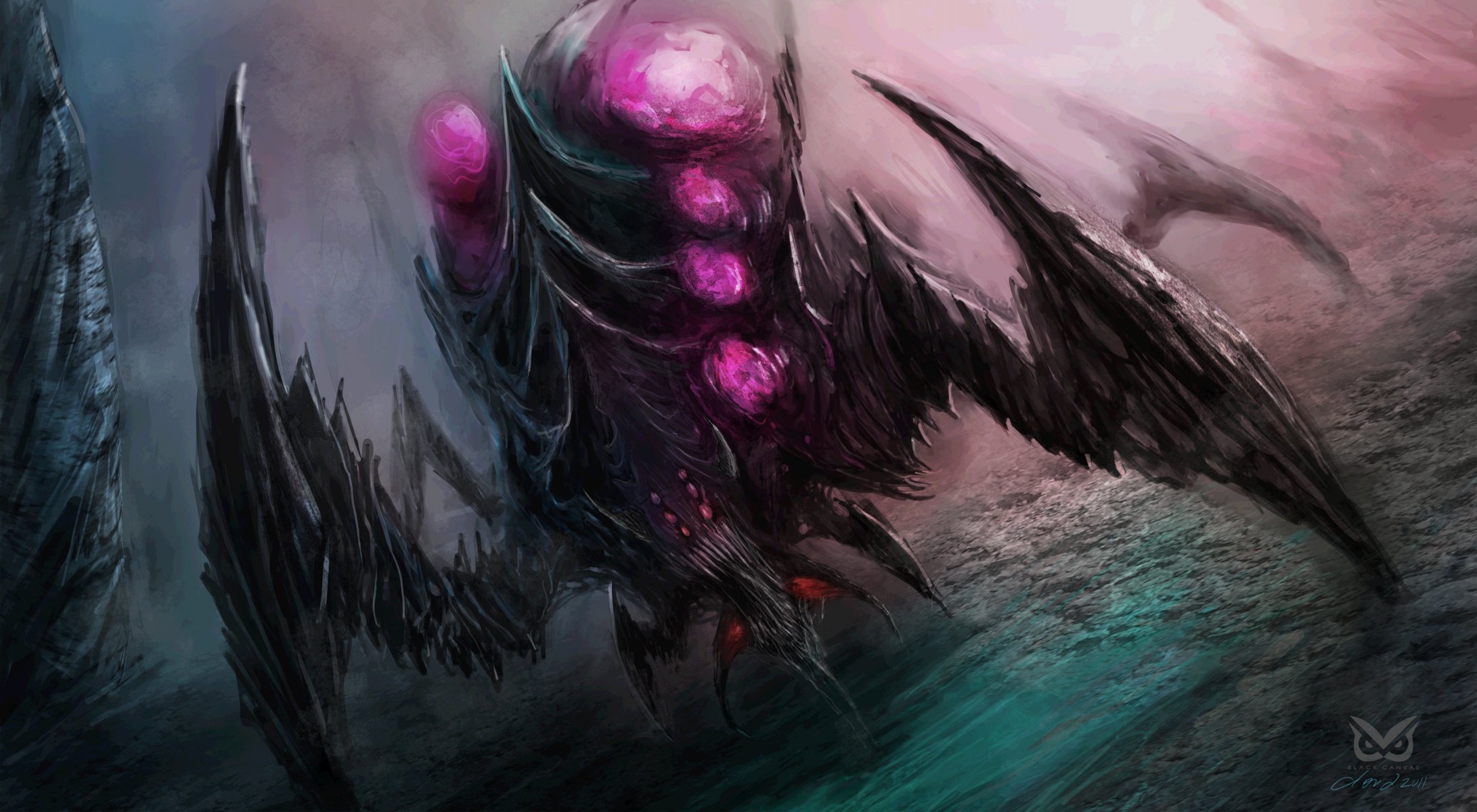 art fiction monster spider zerg by cloudminedesign