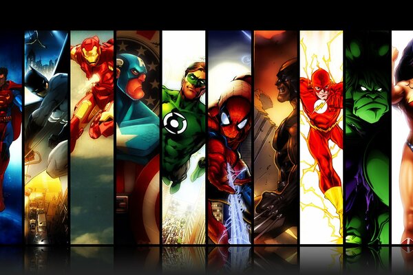 Die wichtigsten Superhelden der Comics