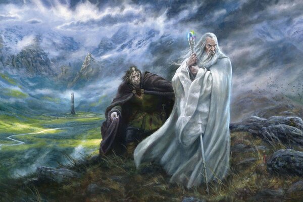 El brujo Saruman de el Señor de los anillos
