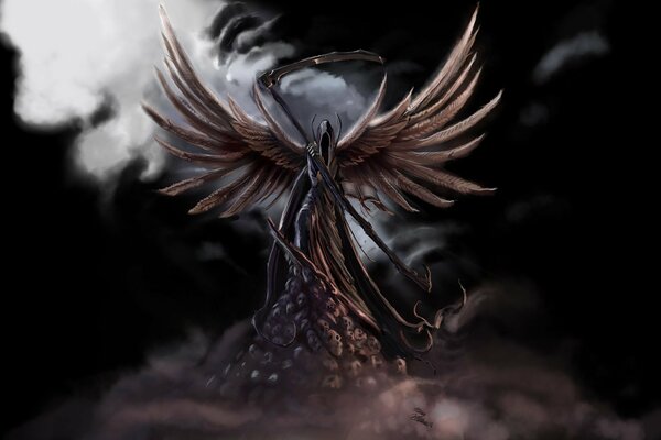 Тёмный ангел смерти расправил крылья