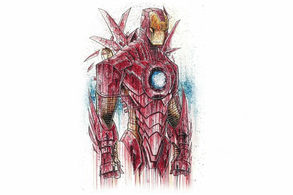 Marvel Iron Man Zeichnung