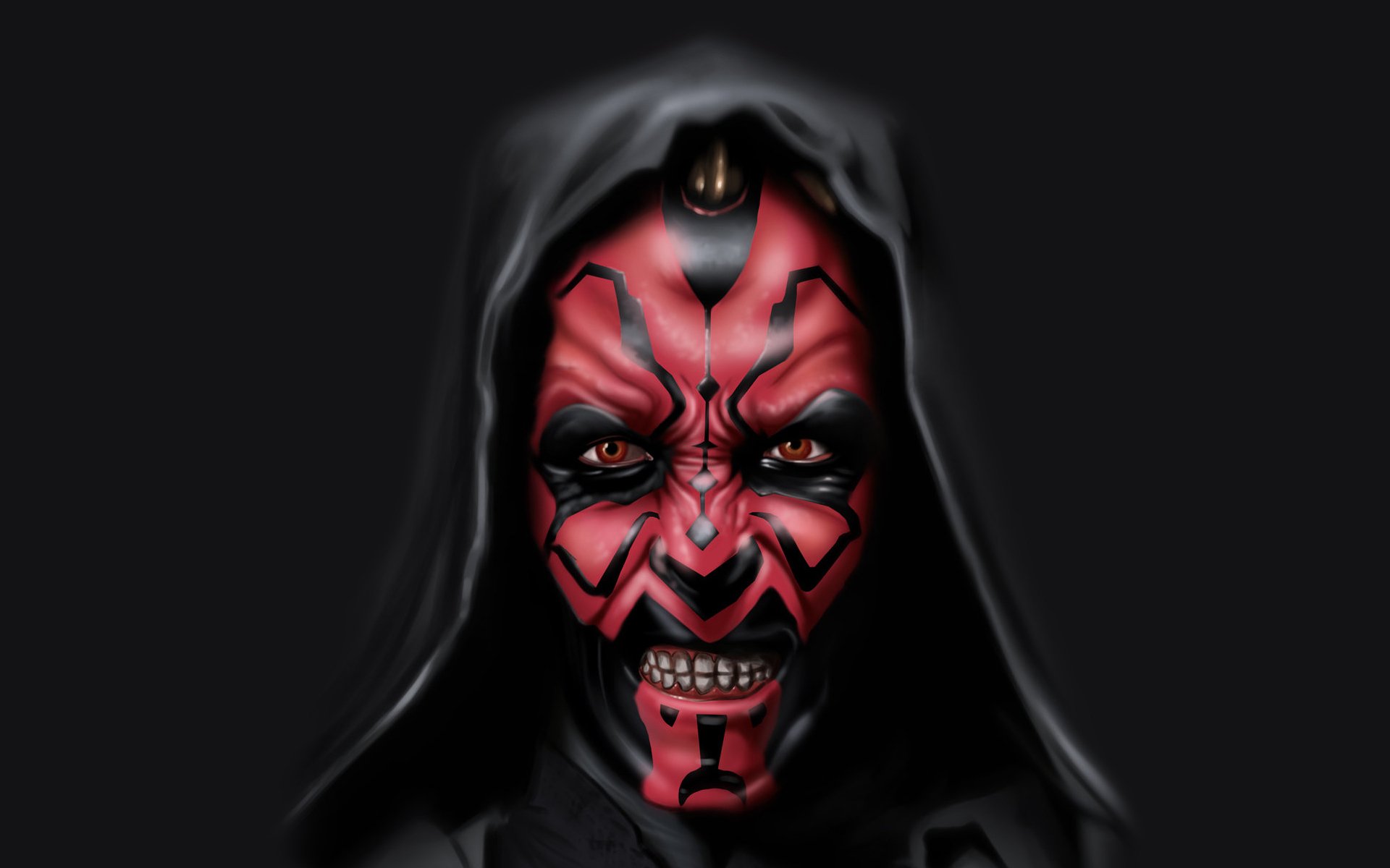 gwiezdne wojny sith darth maul lord sithów bluza z kapturem ciemnoszara