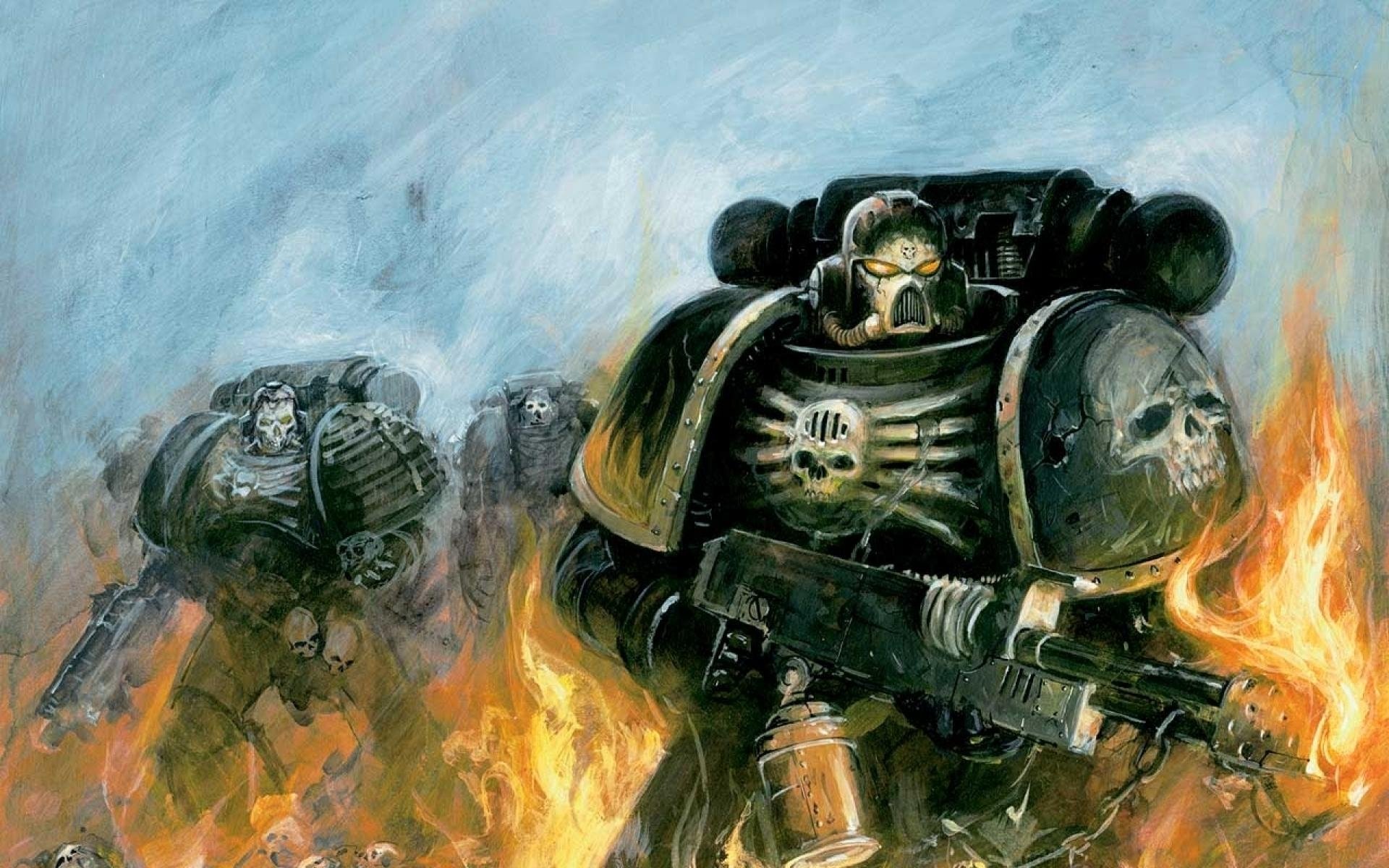 warhammer warhammer 40k space marines space marines płomień