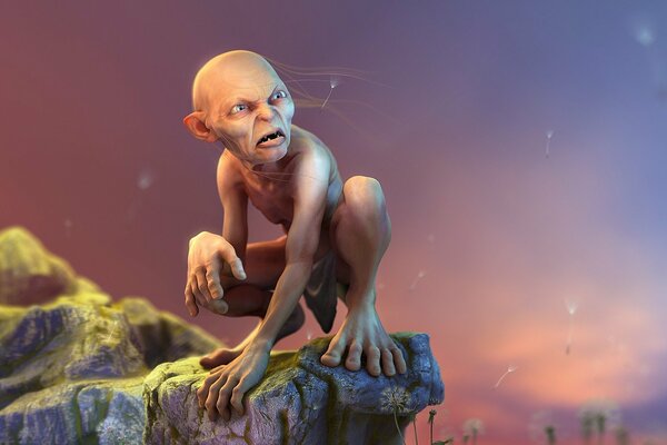 Gollum de el Señor de los anillos Art