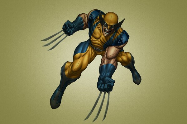 The Wolverine from Marvel in flight