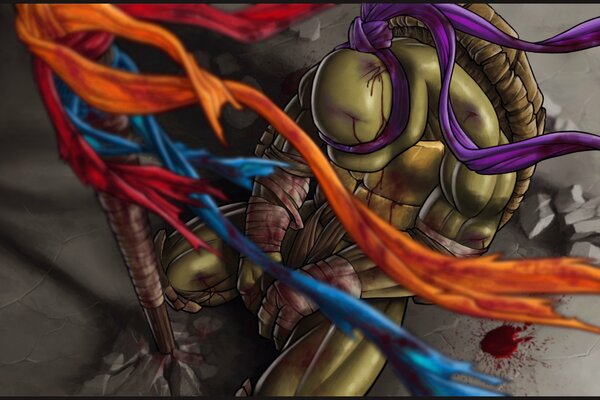 Personnage de dessin animé fantastique Teenage mutant ninja Turtles Donatello