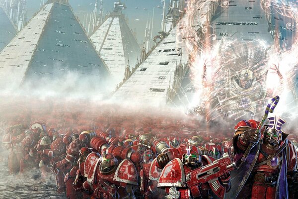 A thousand sons of 4 generations live in the mountains:Magnus, Graham, McNeill, Space Marines