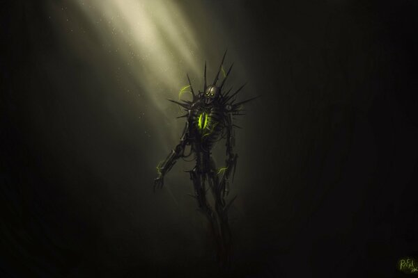 Necron in the Dark from warhammer 40k