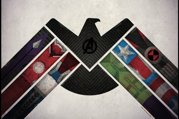 The image on the Avenger s shield