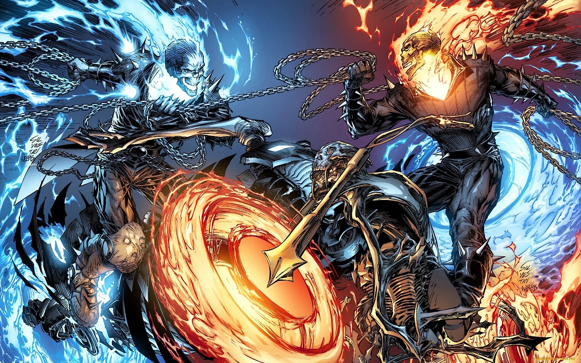 ghost rider fight of the chain