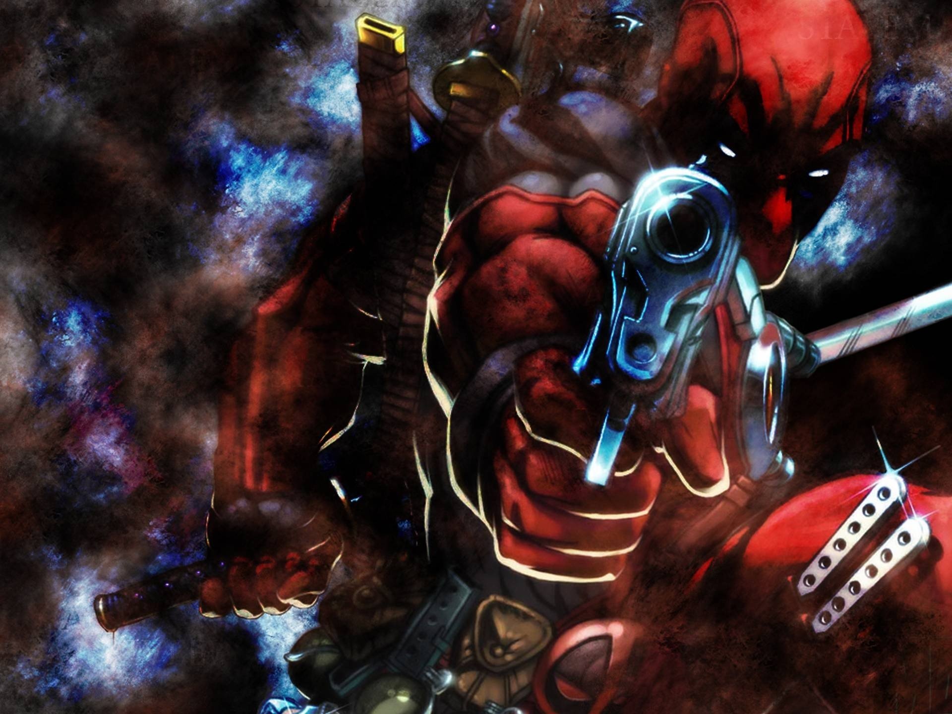 deadpool marvel fumetti pistola ninja eroi