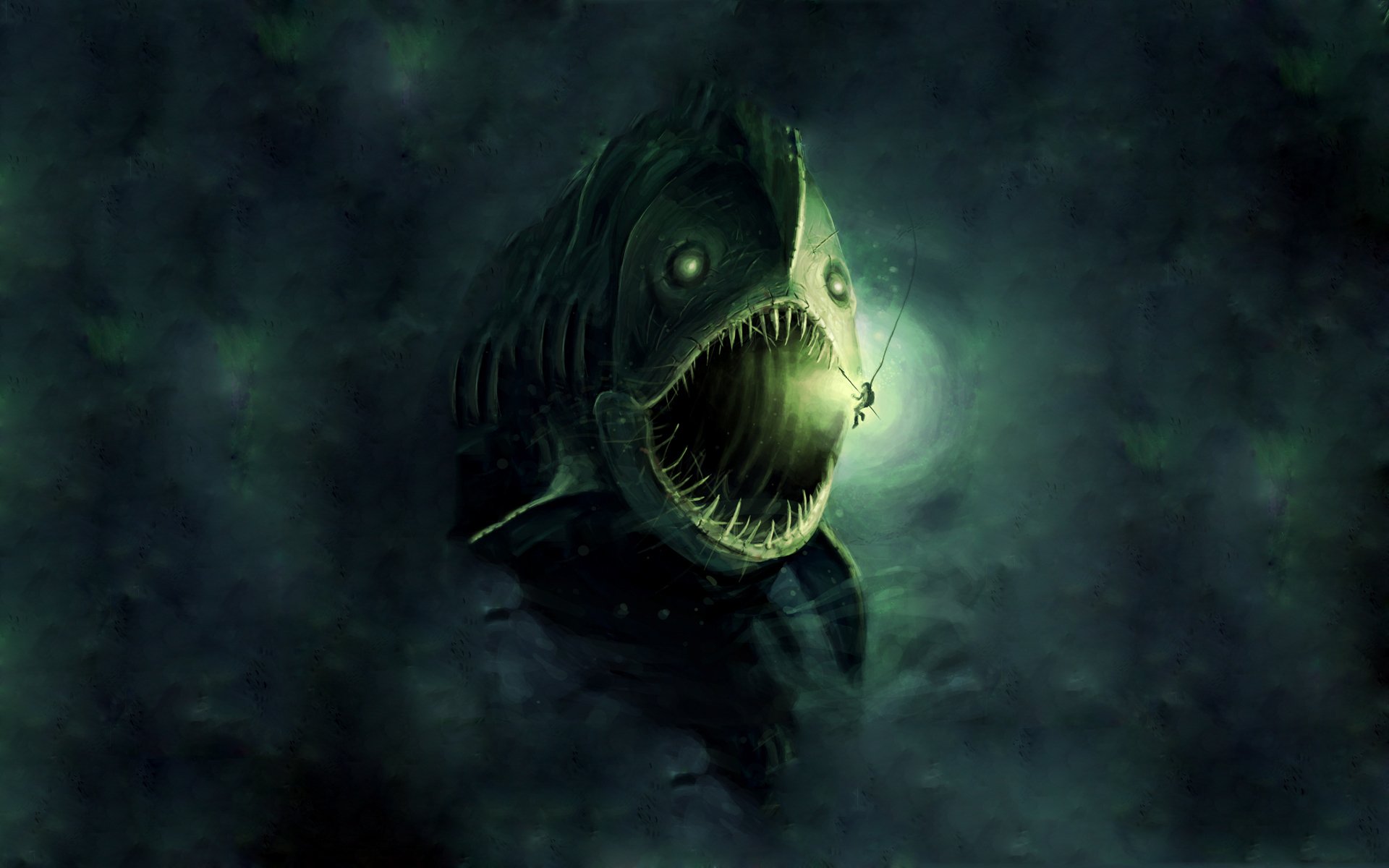 fantasie zeichnung fisch monster mensch fantasie bild monster mensch 1920x1200