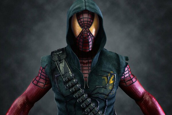 Spider Man eroe maschera