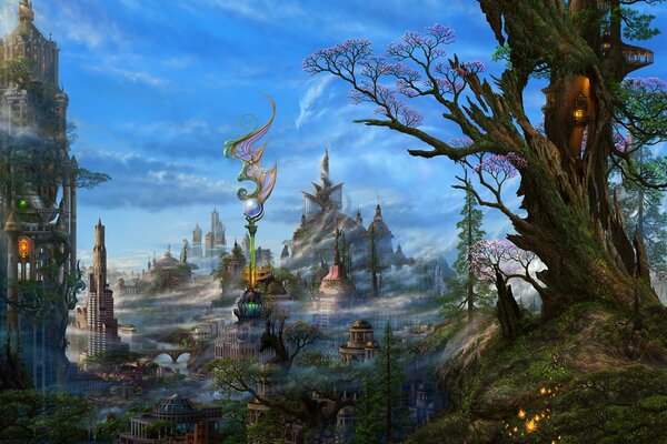 Landscape Nature Trees Forest fantasy