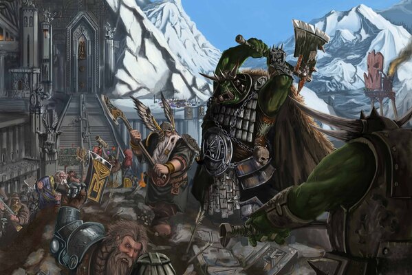 Armes de Thor dans la forteresse des orcs