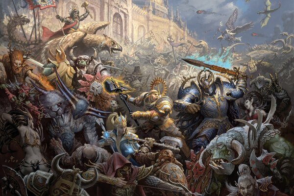 The battle for the Empire between elves and orcs