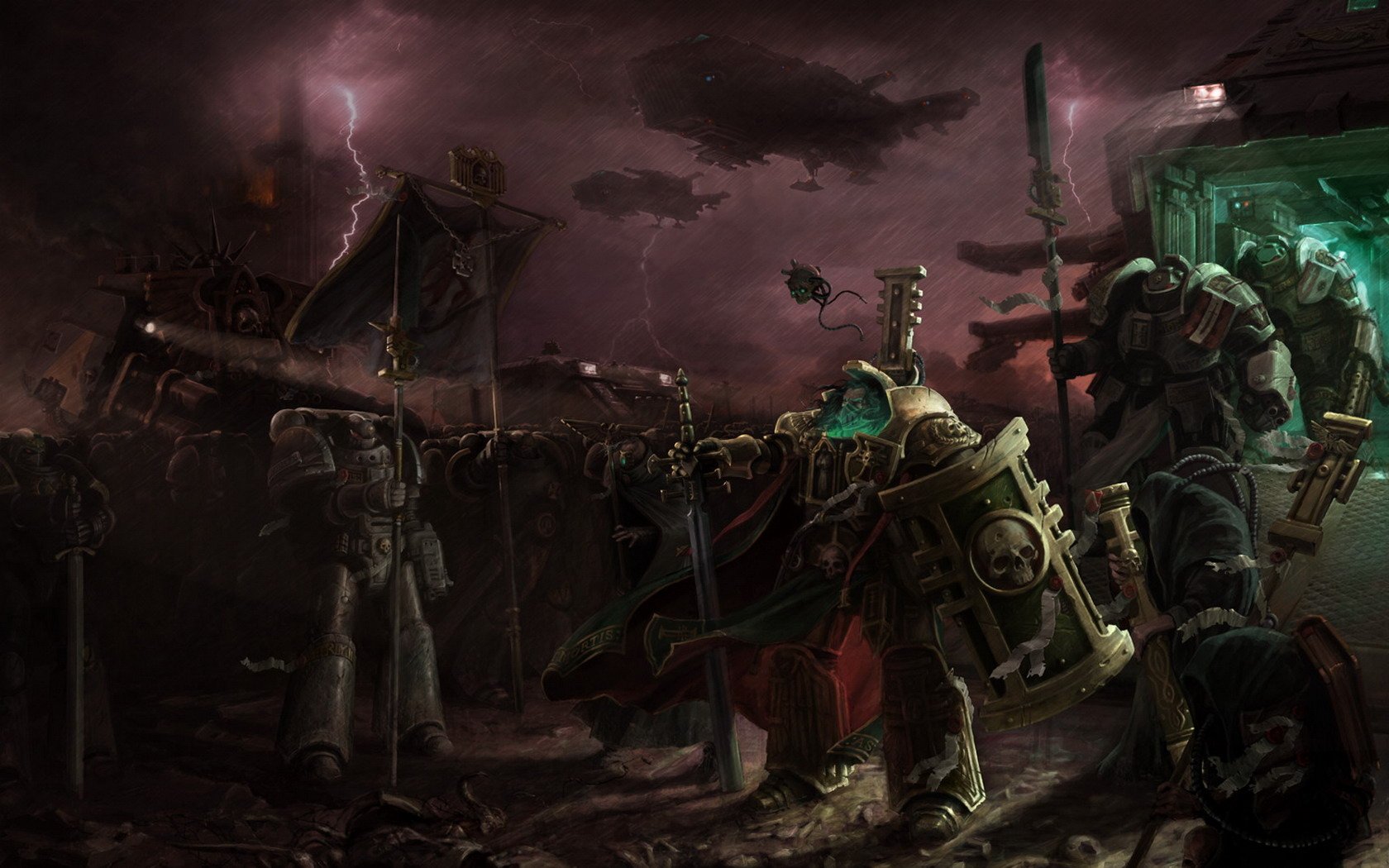 warhammer 40k burza statki dowódca wojownicy