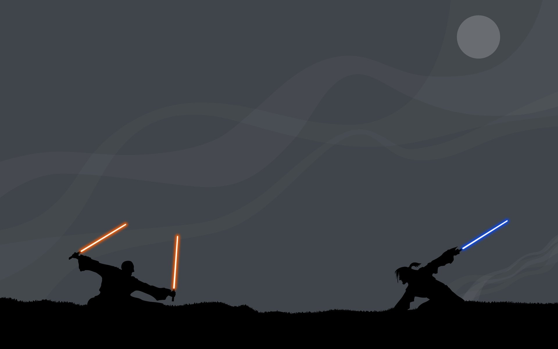 jedi sith schlacht silhouette