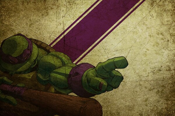 Dibujo de Donatello de las tortugas ninja