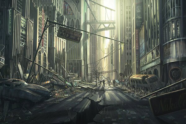 Разрушенный город. Последние выжившие