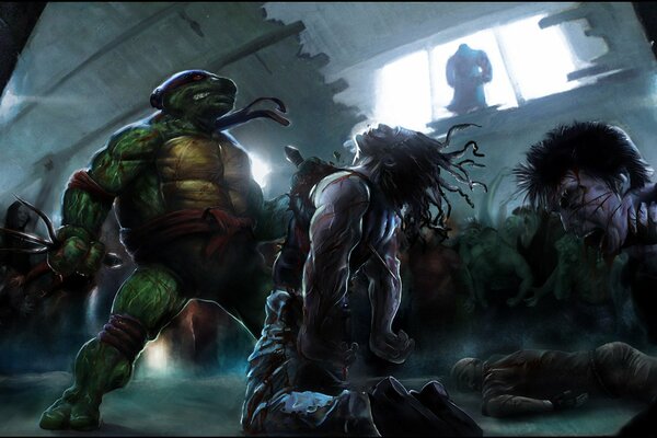 Raphael s drawing of Ninja Turtles