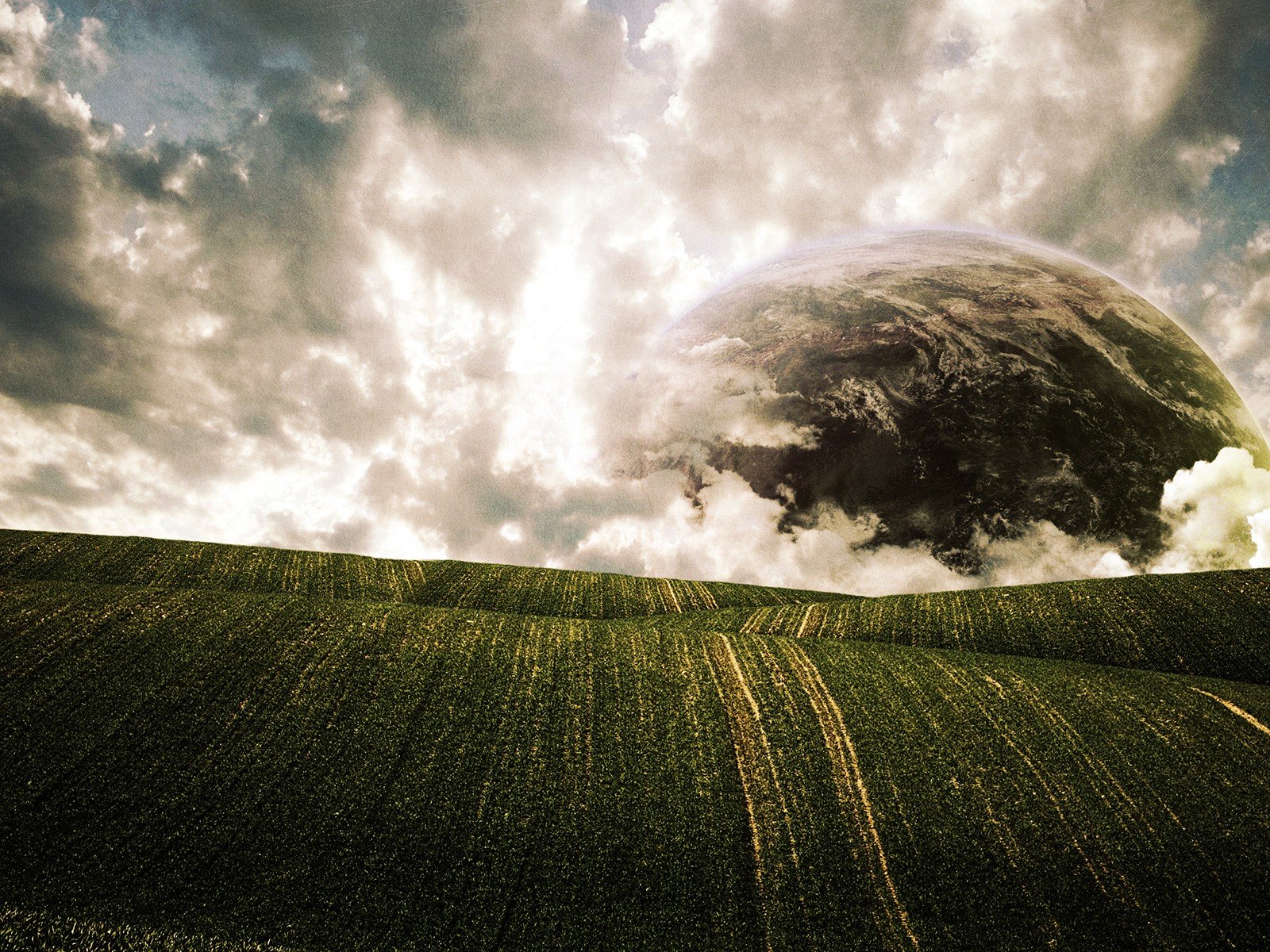 felder planet wolken