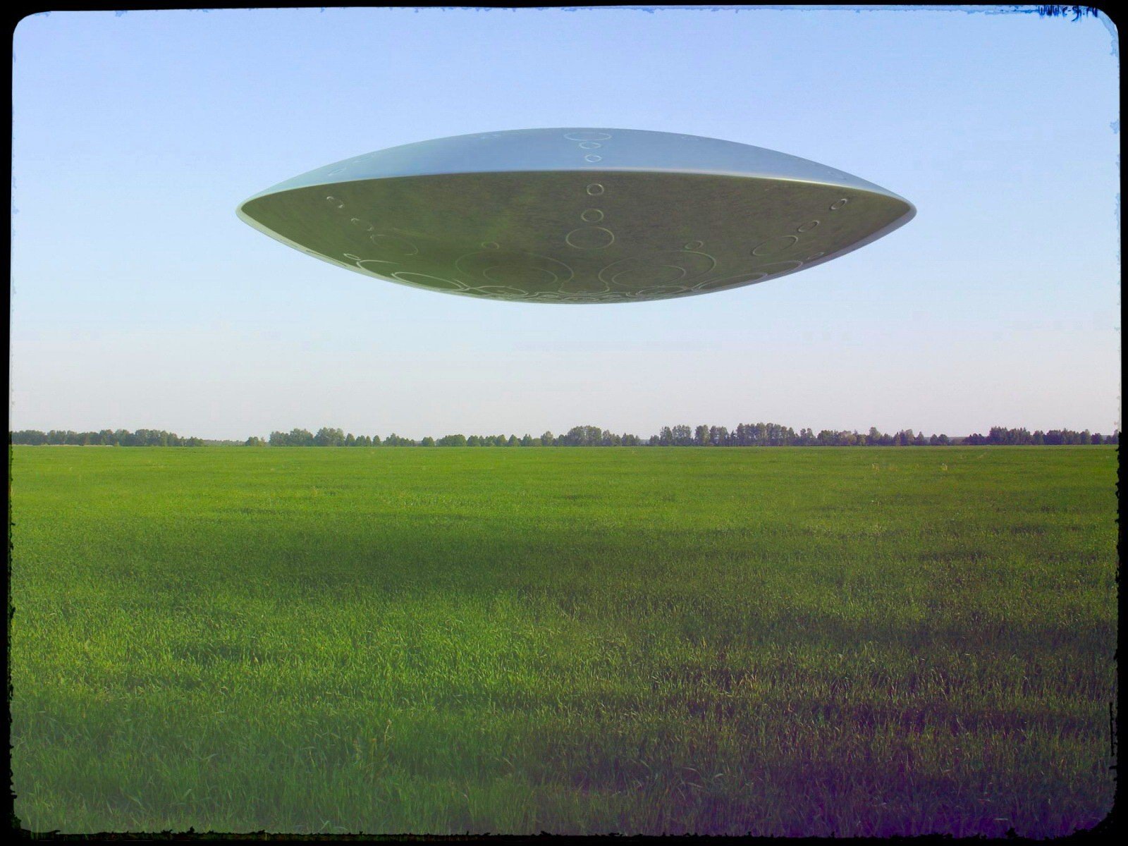 ufo cielo campo