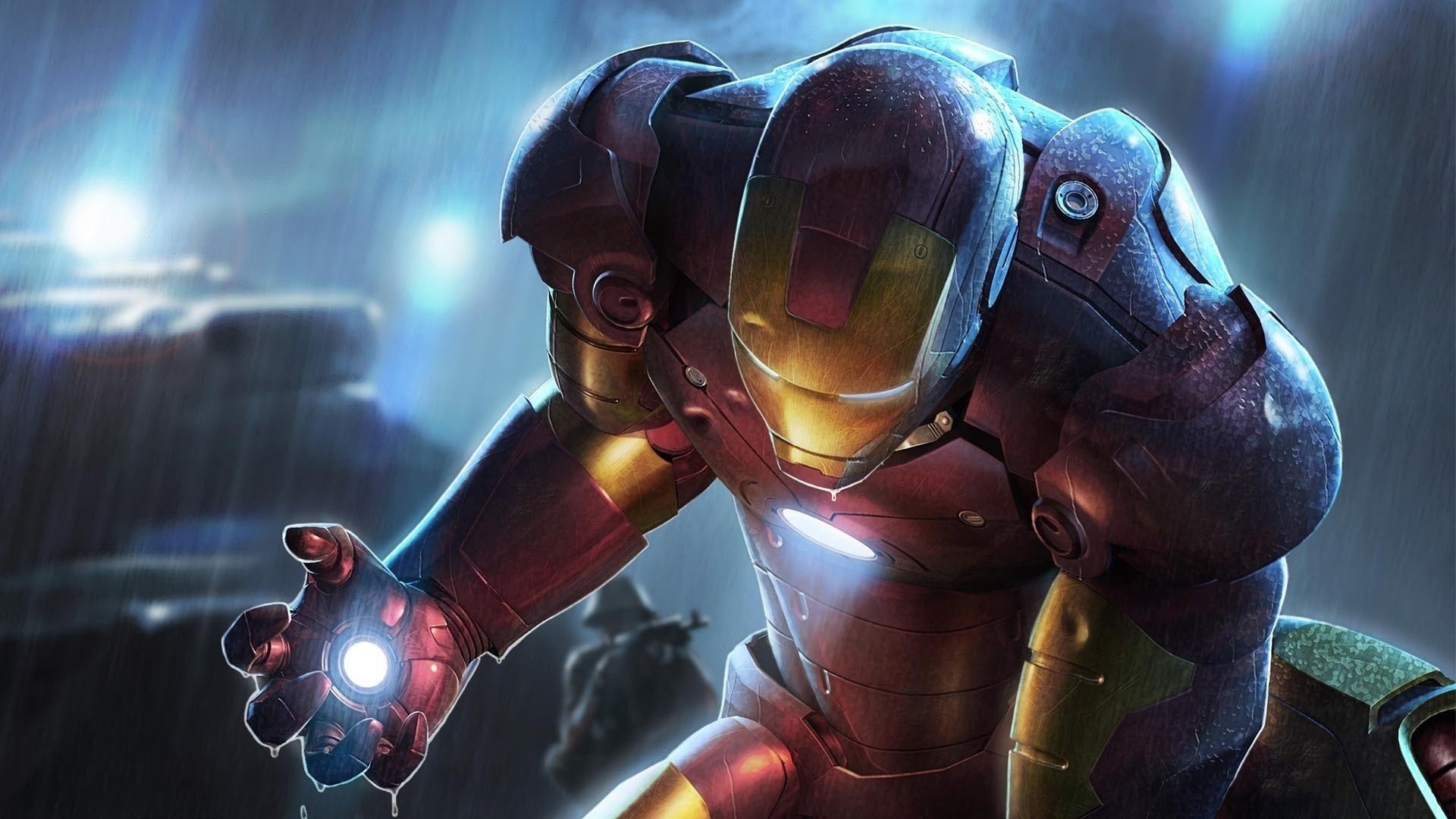 iron man czerwony