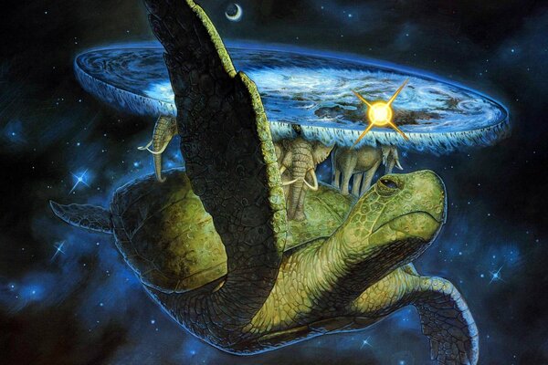 Discworld di Terry Pratchett sulla tartaruga