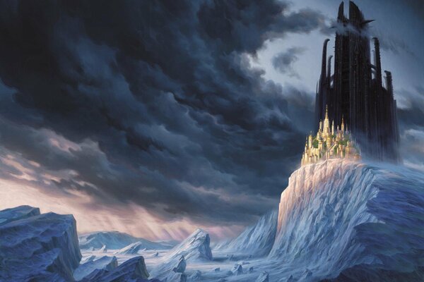 Czarny Zamek na lodowej górze