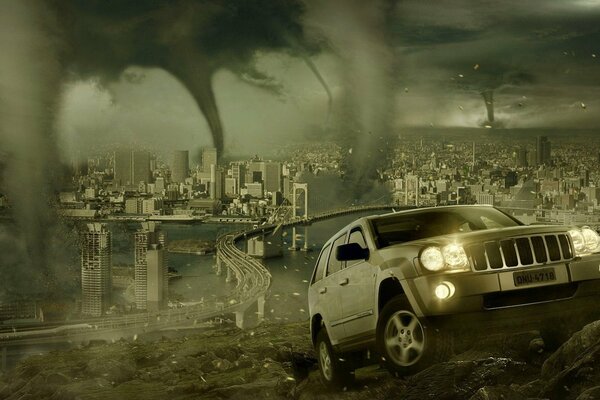 Catastrophe en Amérique avec Tornado machine