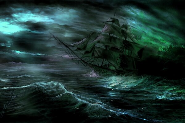 The Wizard s Path or the Ghost Ship