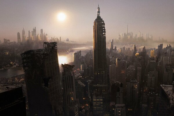 La mañana después de la gran destrucción. Nueva York