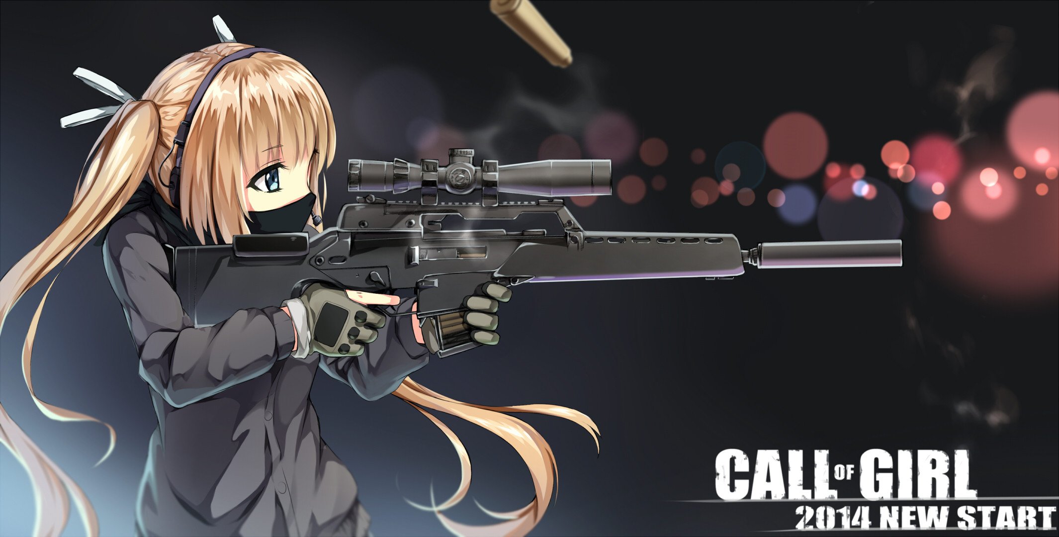 arte yuri shoutu chica armas mangas máscara desafío chica