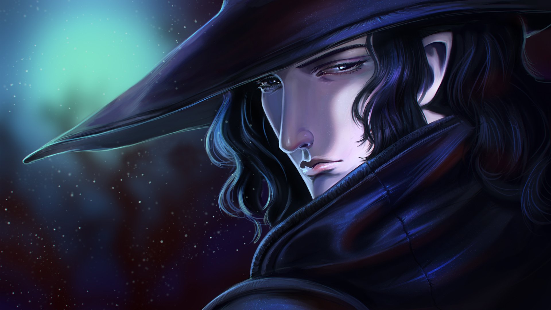 vampire hunter d dampire sang-mêlé vampire anime visage