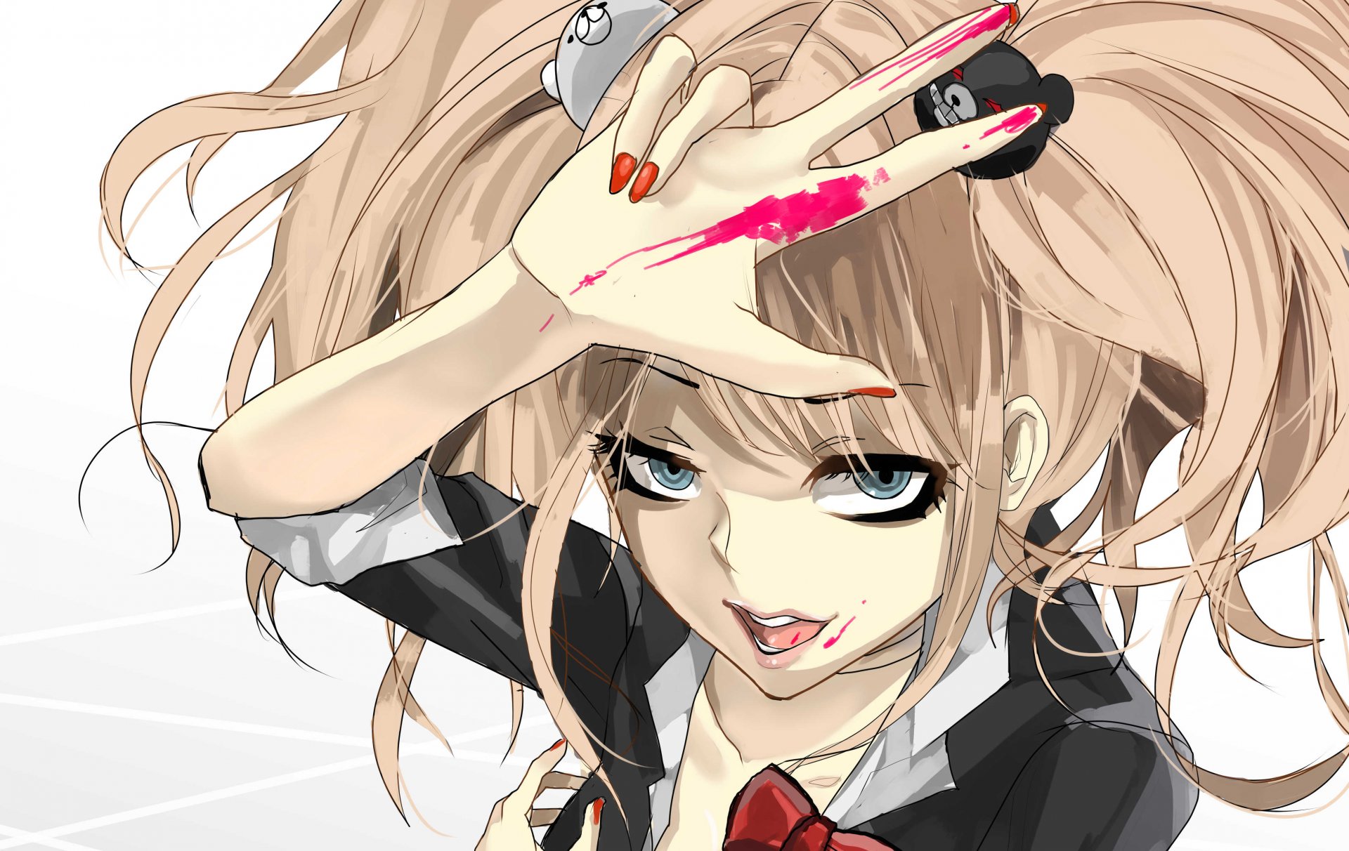 danganronpa girl paint bow