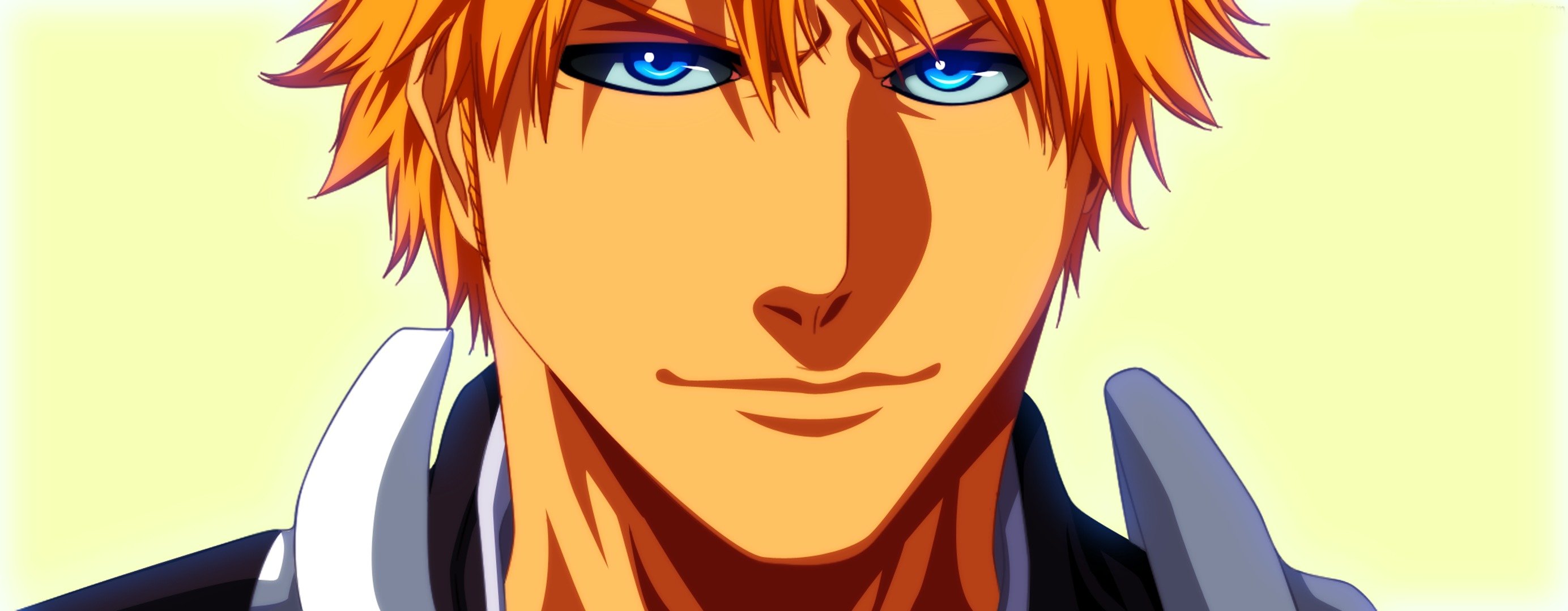 lejía novio arte rubio mirada anime ichigo kurosaki shinigami