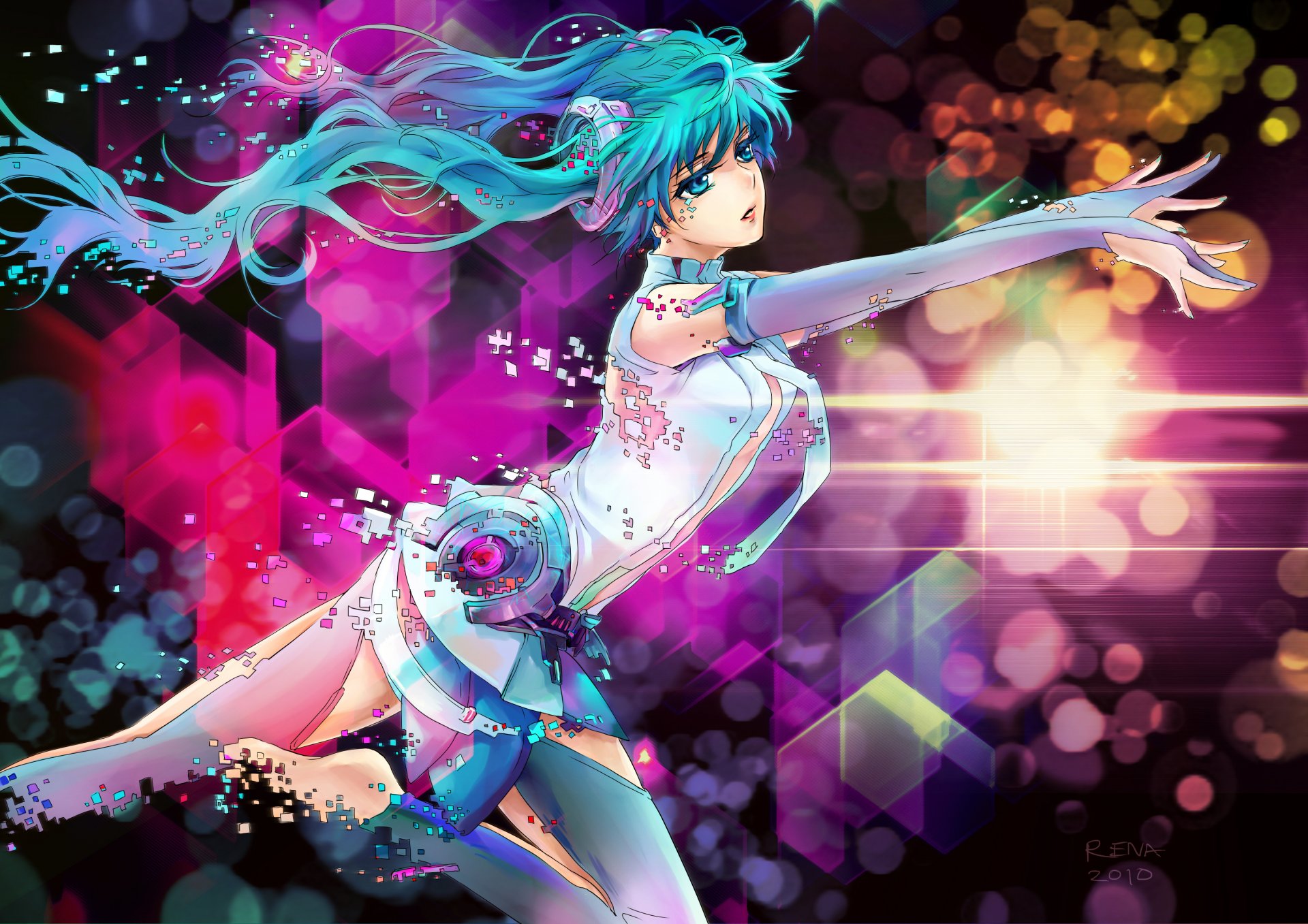 art vocaloid hatsune miku miku add girl vocaloid