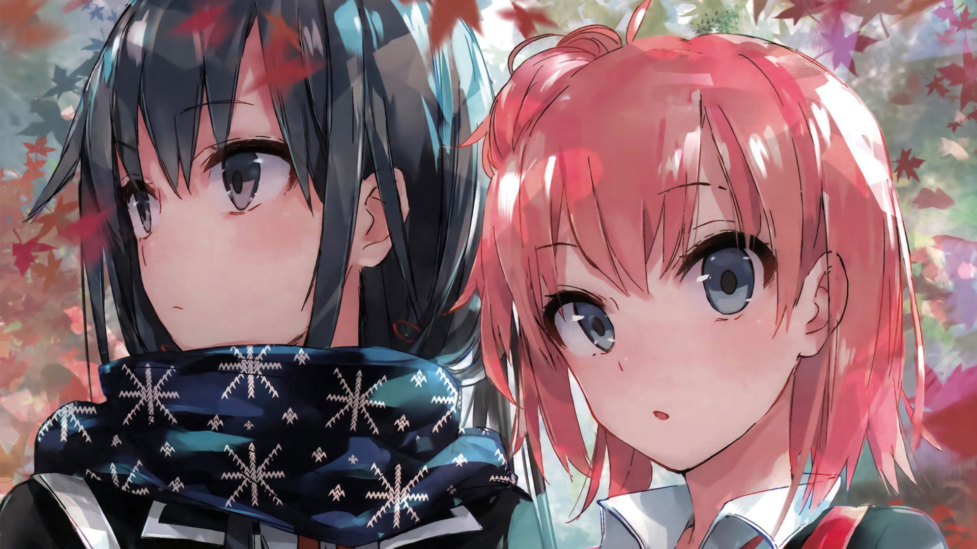 anime art deux oregairu fille