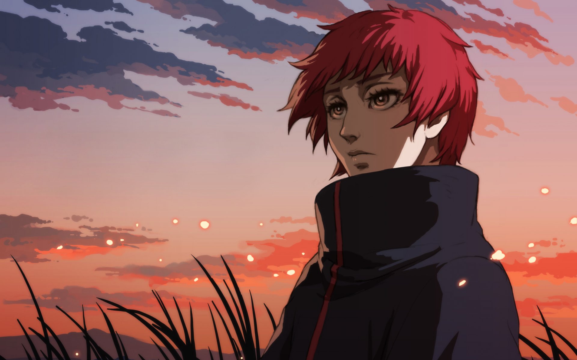 naruto sasori abend sonnenuntergang gras