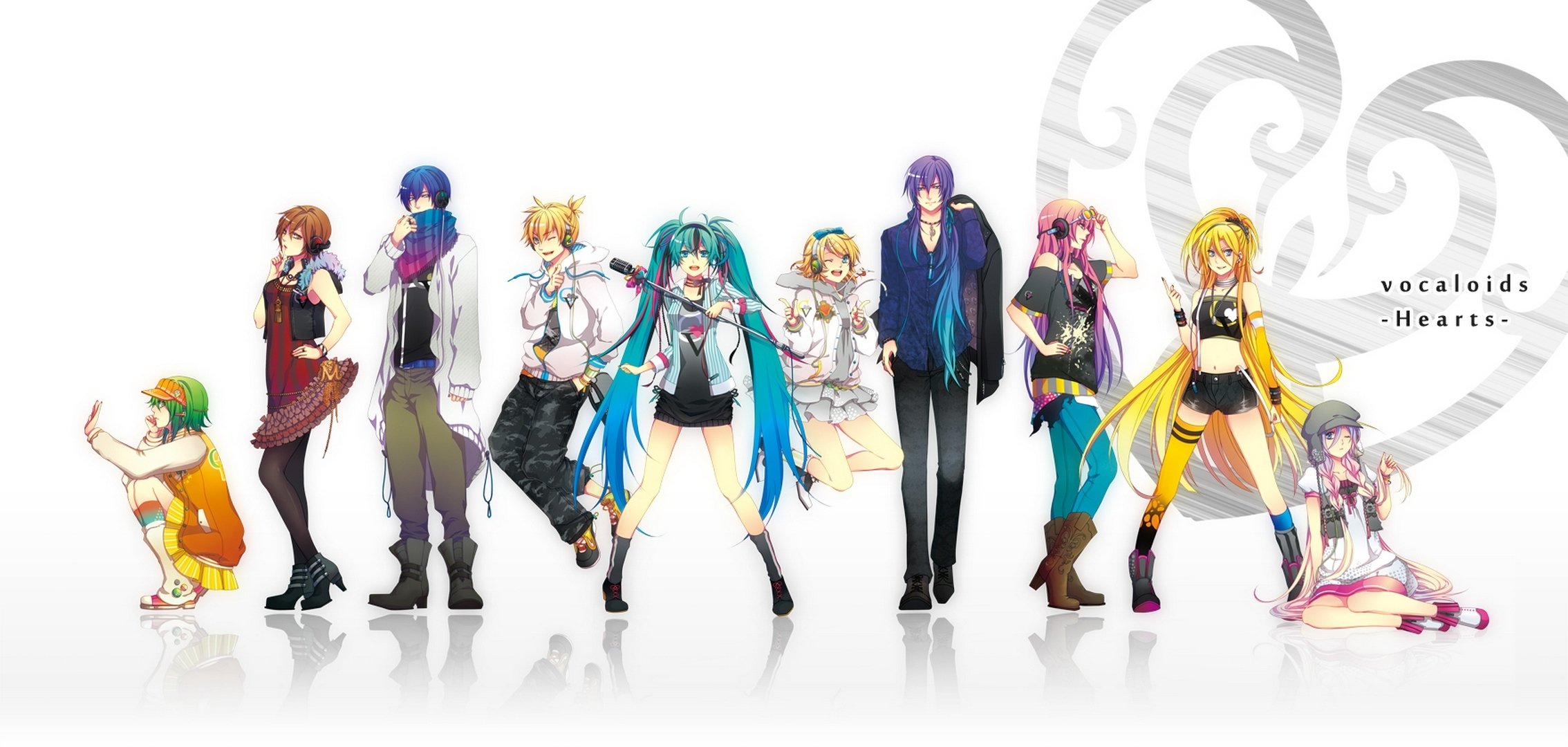 art domco vocaloid gumi meiko kaito kagamine len hatsune miku kagamine rin kamui gakupo megurine luka lily ia filles gars vocaloid microphone casque lunettes